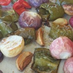 Roasted Radishes, Peppers, & Garlic