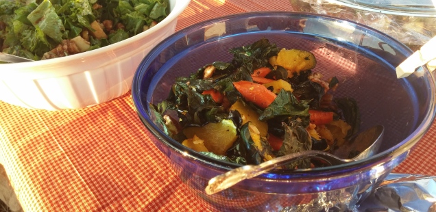 Roasted Squash and Kale Salad